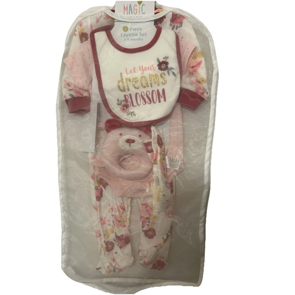 Baby Girl 6 Piece Gift Set Size 3-6 Months NWT
